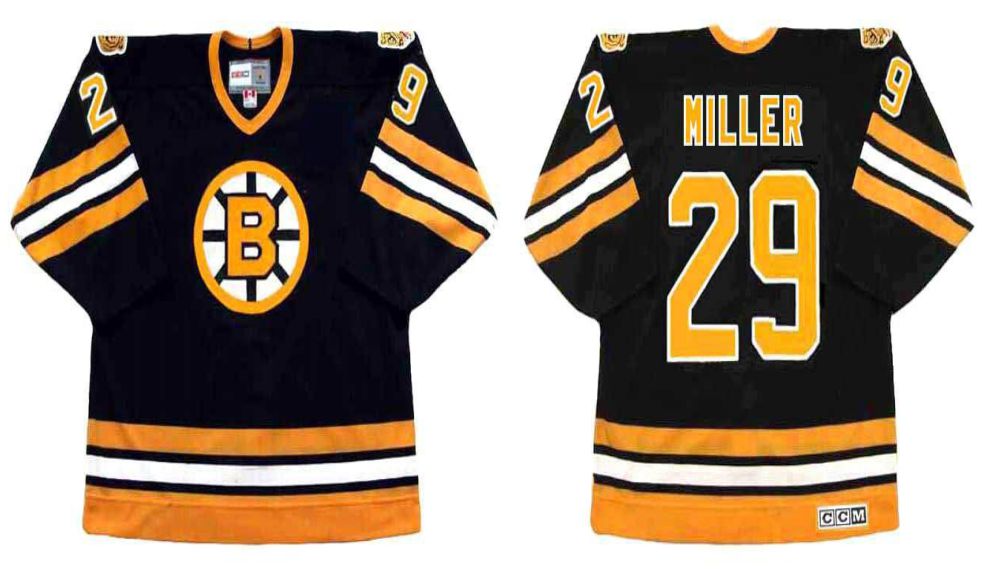 2019 Men Boston Bruins 29 Miller Black CCM NHL jerseys